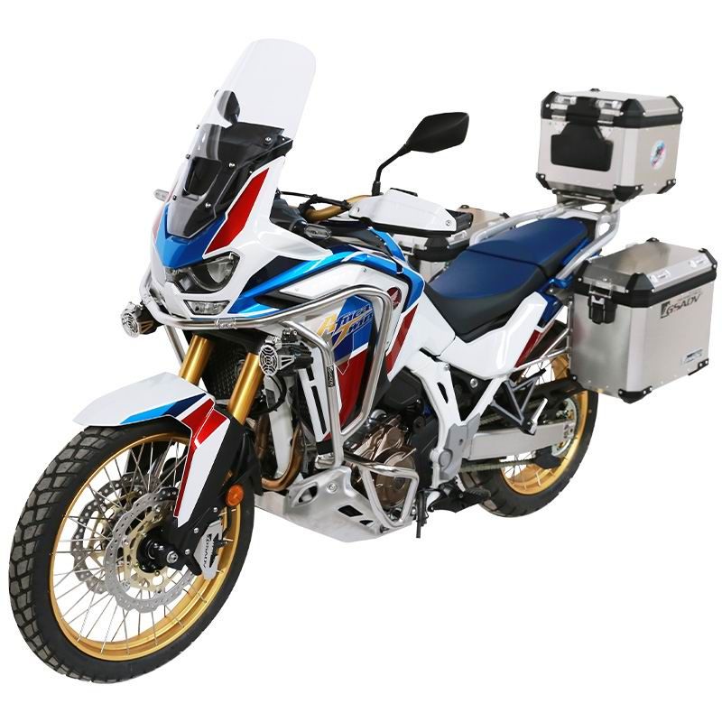 不锈钢银色上下护杠-经典款铝镁合金三箱-银色