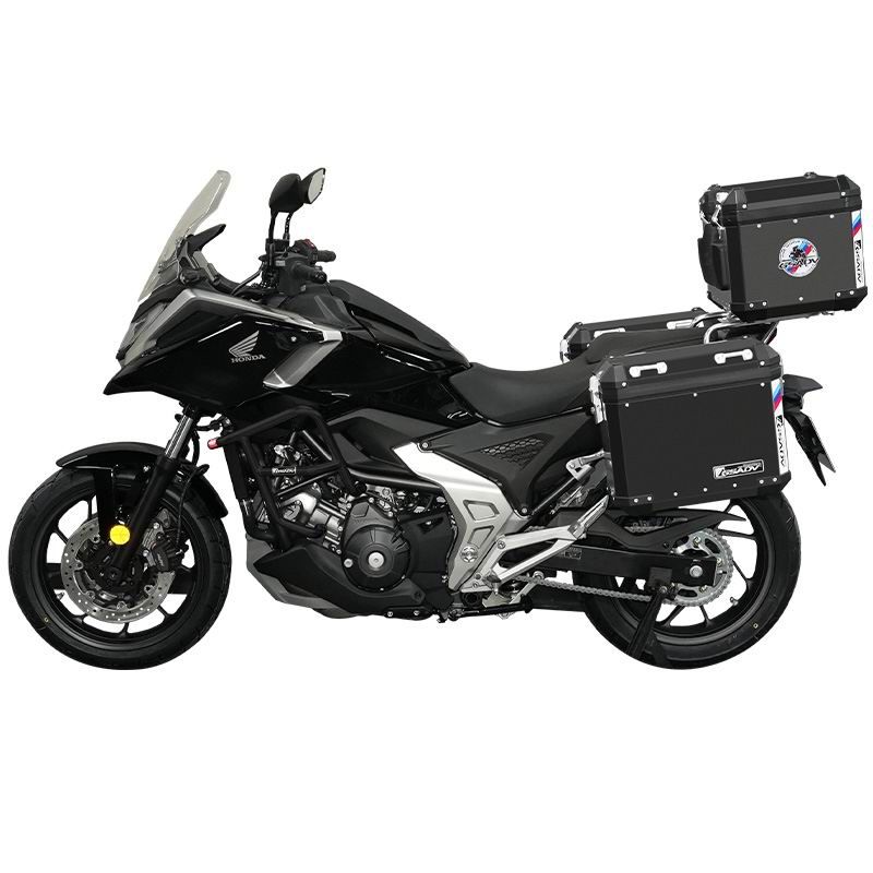 不锈钢黑色护杠-经典款铝镁合金三箱-黑色