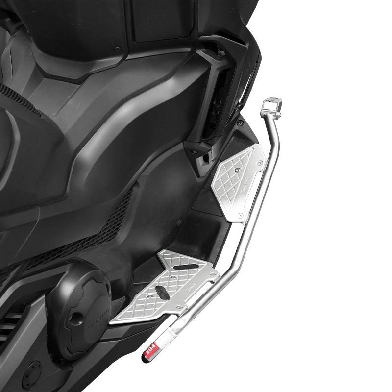 CNC不锈钢脚踏护杠-银色